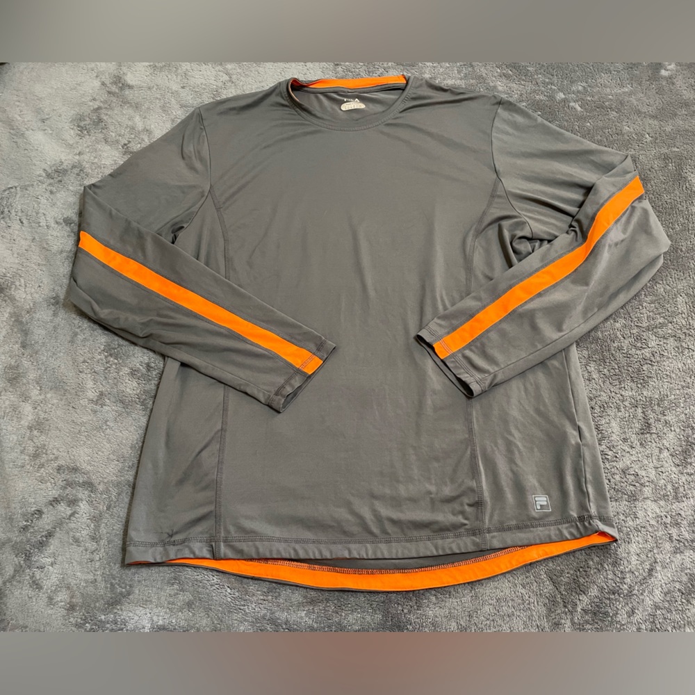 Mens Fila Long Sleeved Athletic Top